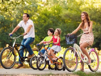 Beneficios en niños y familias al andar en bicicleta